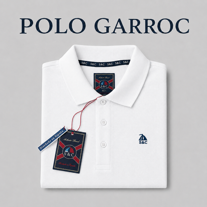 Polo Basic "Garroc" manga corta Blanco