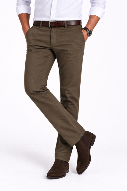 Pantalón chino modelo "Docke" marrón