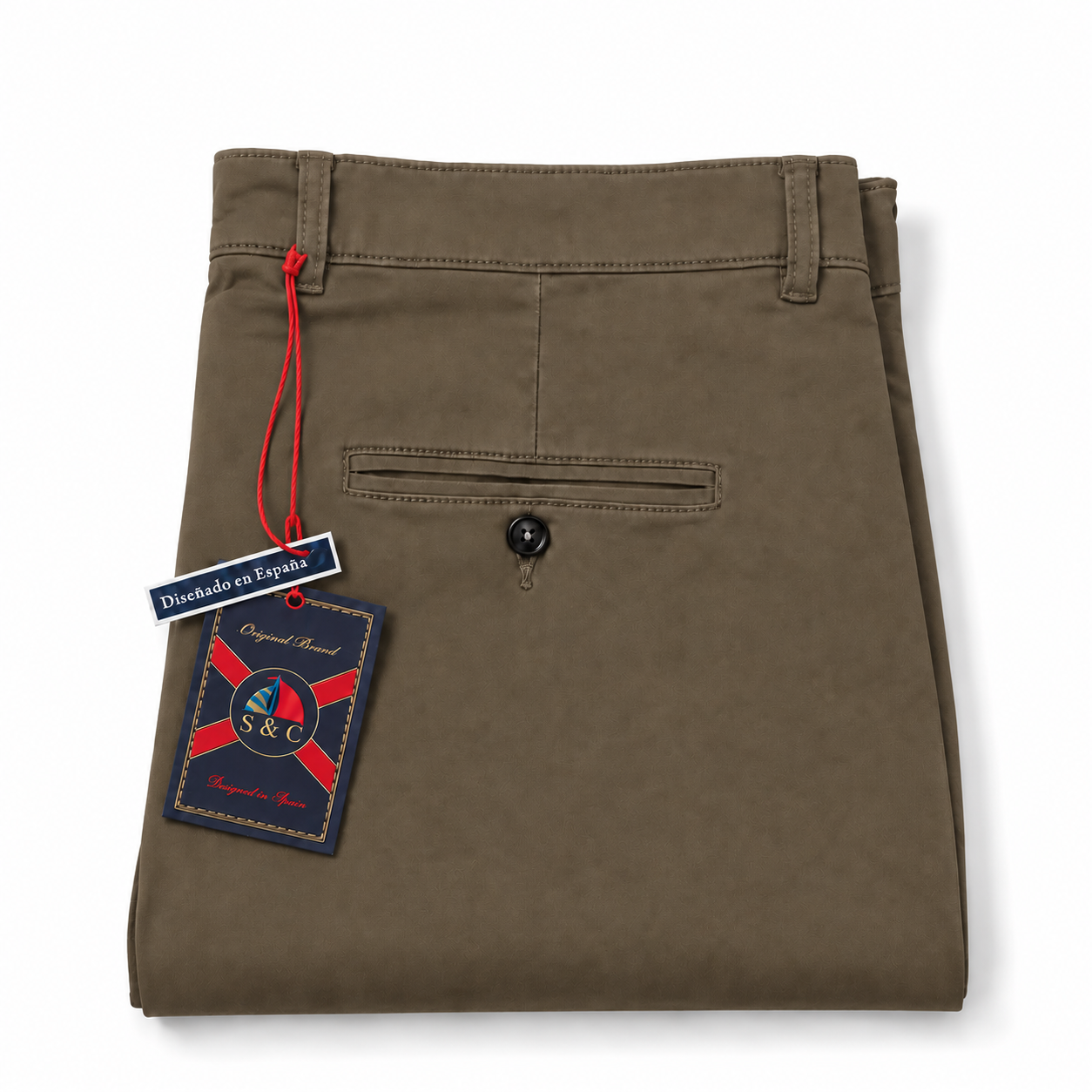 Pantalón chino modelo "Docke" marrón