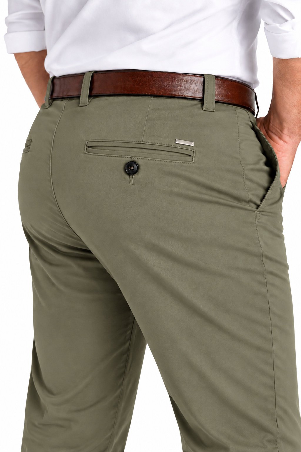 Pantalón chino modelo "Docke" verde kaki