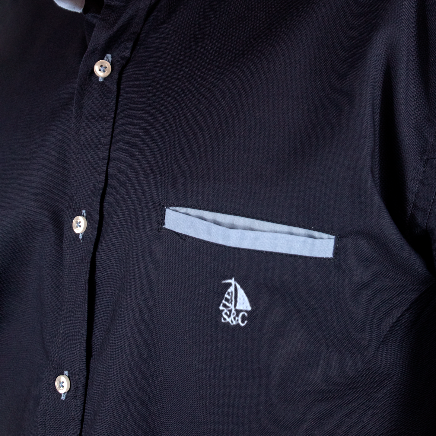 Conjunto camisa marino con bermuda celeste
