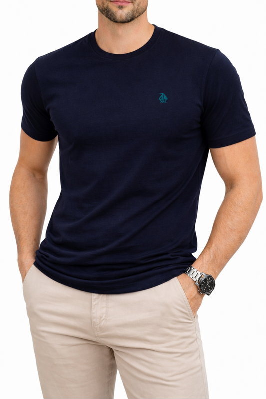 Camiseta marino manga corta