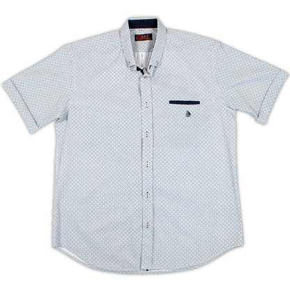 Conjunto camisa estampado marino con bermudas marino