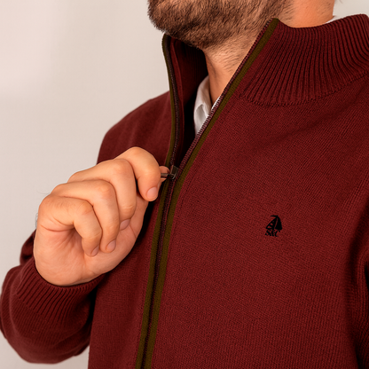 Chaqueta cerrojillo granate
