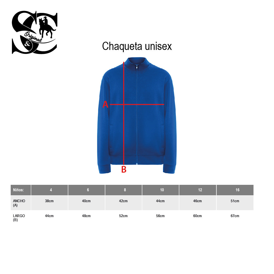 Chaqueta unisex deporte