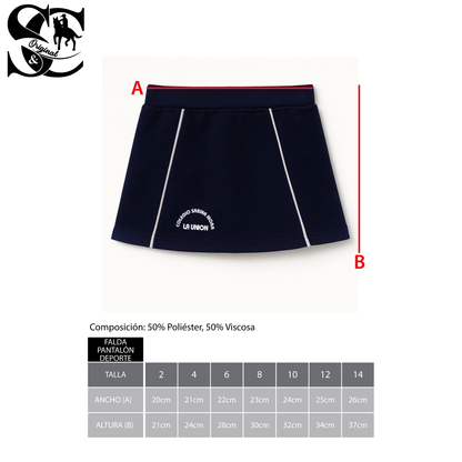 Falda pantalón deporte