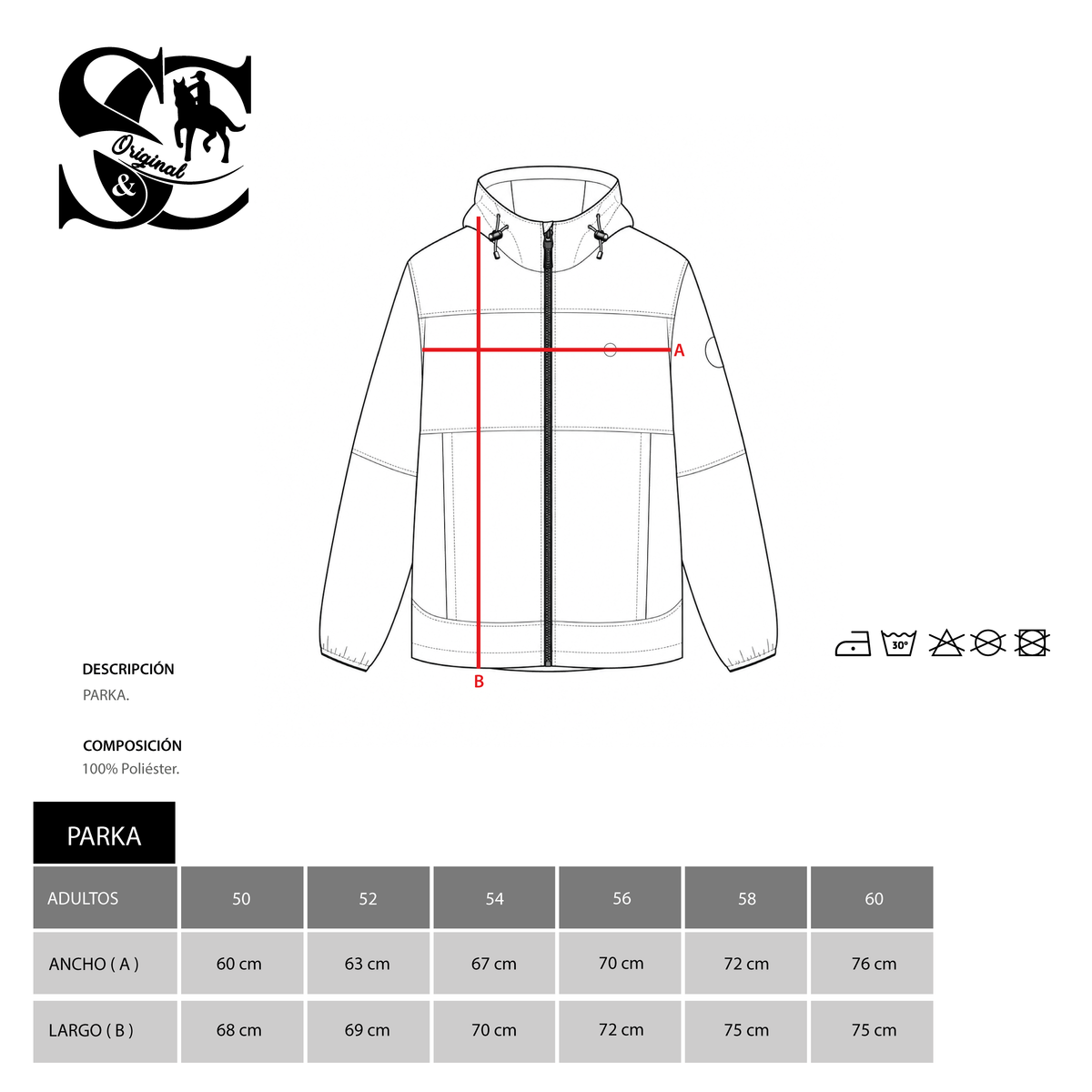 Parka hombre TINTIN Lino Clemente Marino