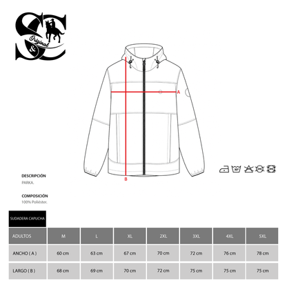 Chaqueta Hombre Marrón Con Capucha