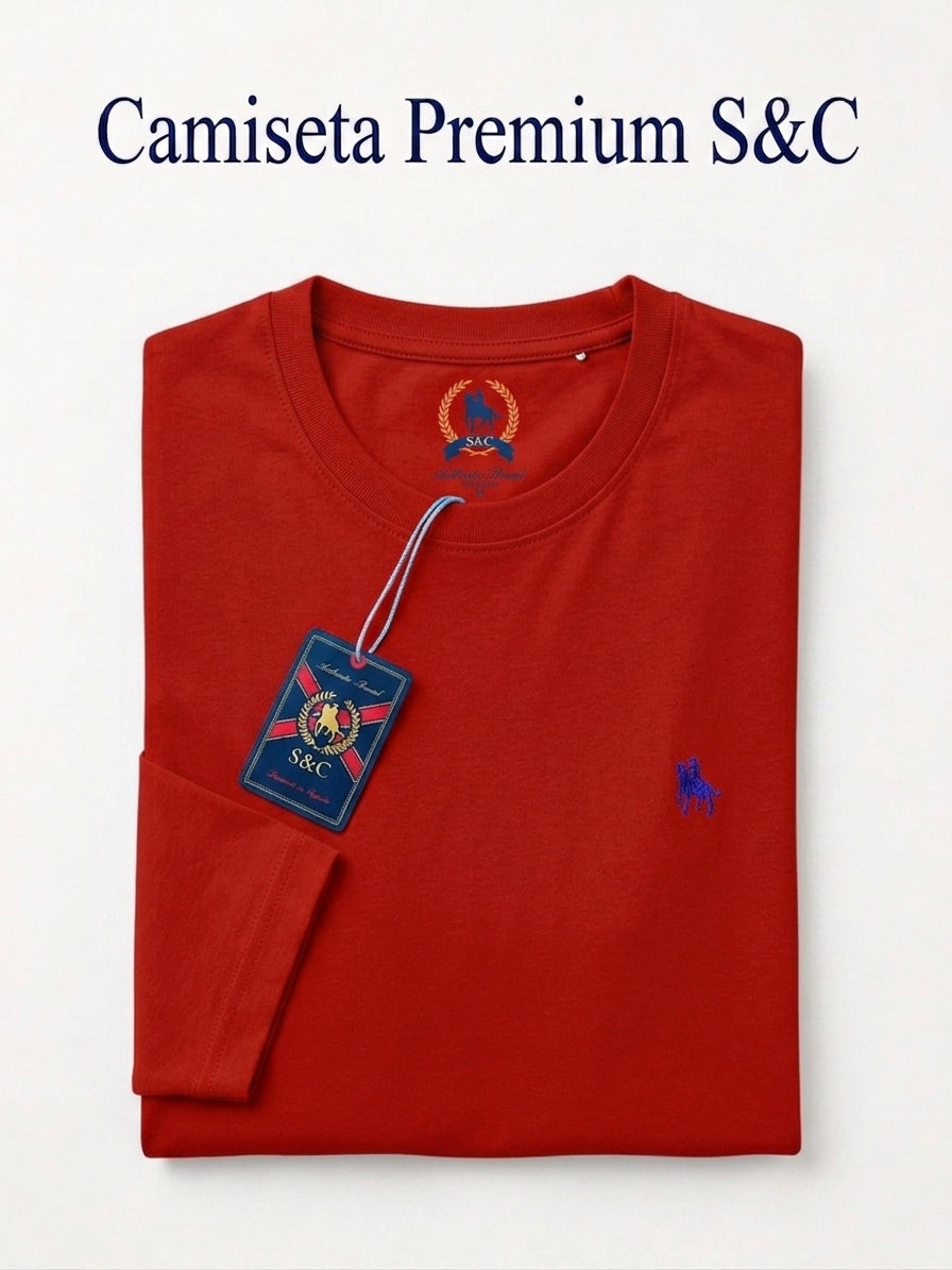Camiseta Manga Larga Rojo