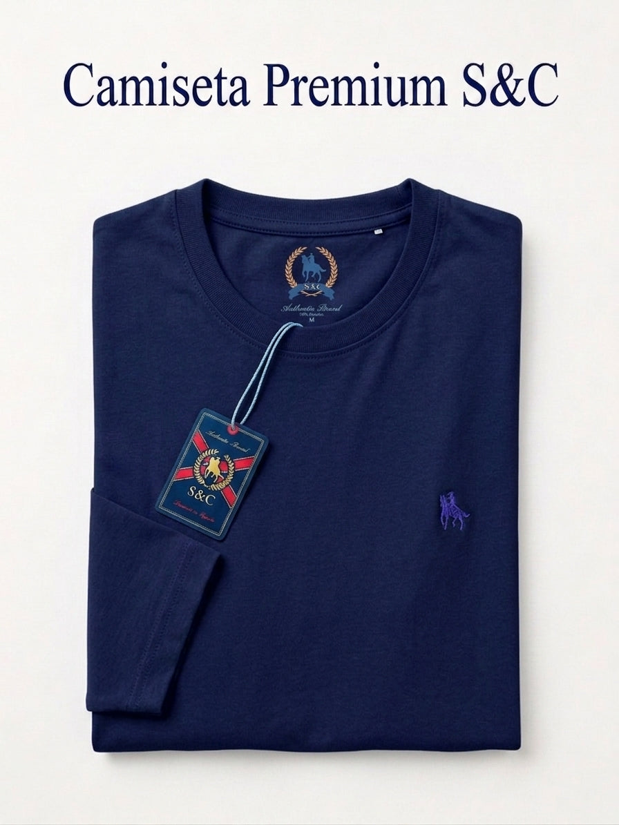 Camiseta Manga Larga Marino