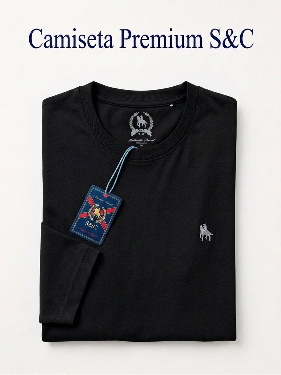 Camiseta Manga Larga Negro