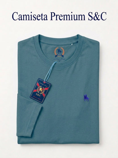 Camiseta Manga Larga Azul Tormenta