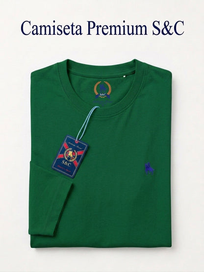 Camiseta Manga Larga Verde Botella