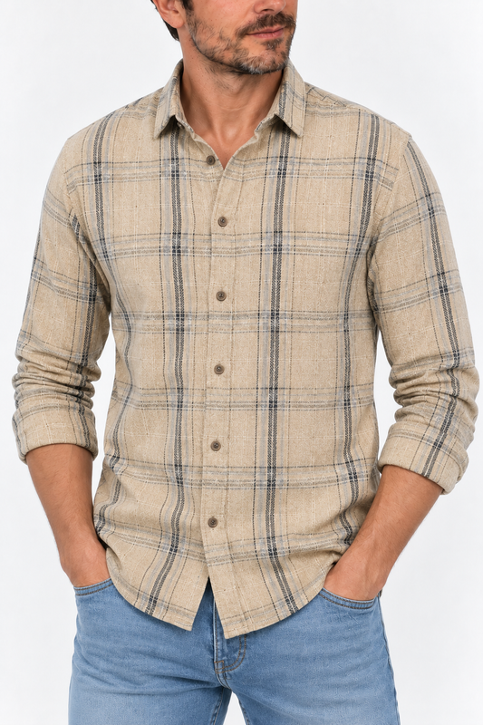 Camisa hombre manga larga Lancaster