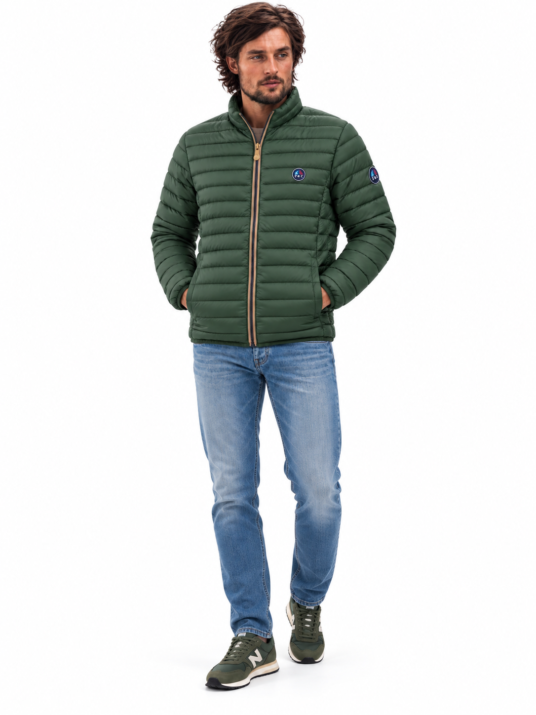 Chaqueta LETUR acolchada de hombre Verde Botella