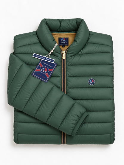Chaqueta LETUR acolchada de hombre Verde Botella