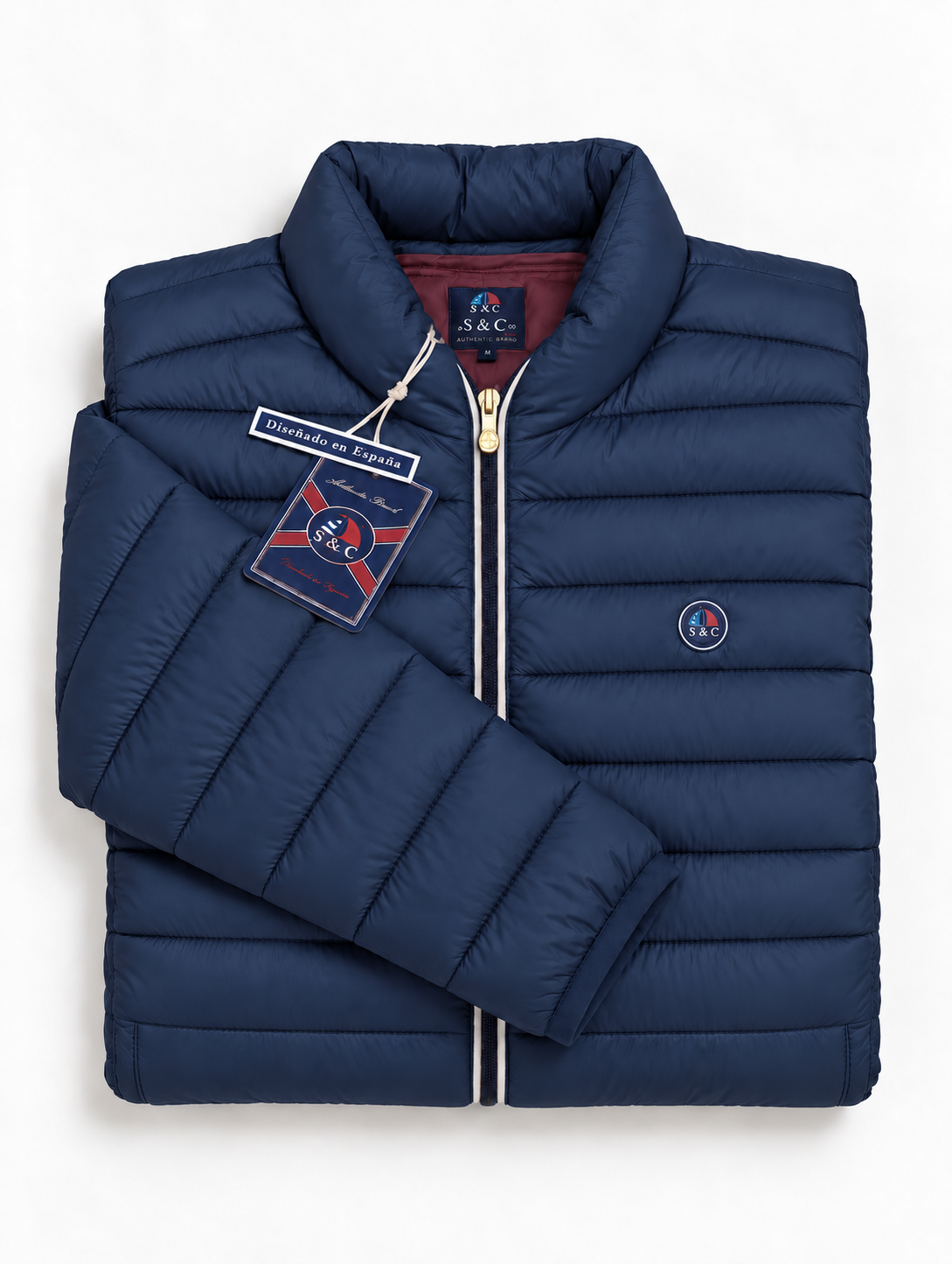 Chaqueta LETUR acolchada de hombre Azul Marino