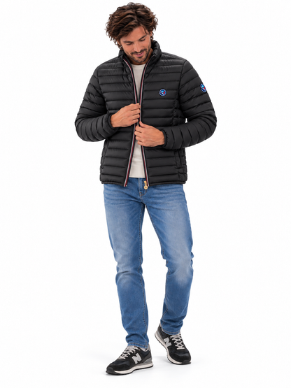 Chaqueta LETUR acolchada de hombre Negro