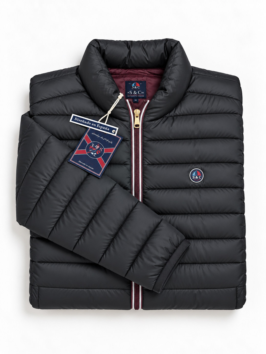 Chaqueta LETUR acolchada de hombre Negro