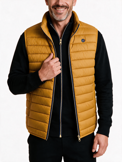 Chaleco LETUR acolchado de hombre Mostaza