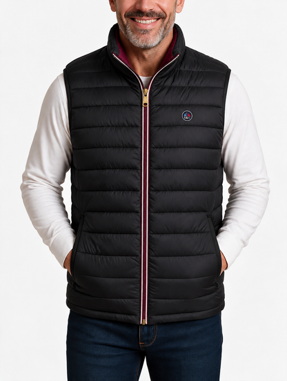 Chaleco LETUR acolchado de hombre Negro