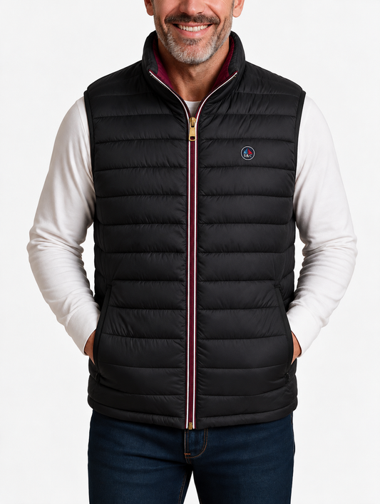 Chaleco LETUR acolchado de hombre Negro