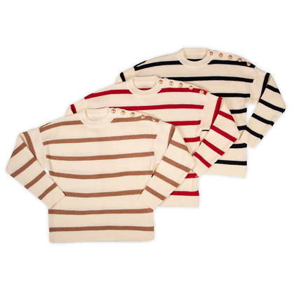 Conjunto Mujer Jersey Rayas y Pantalón