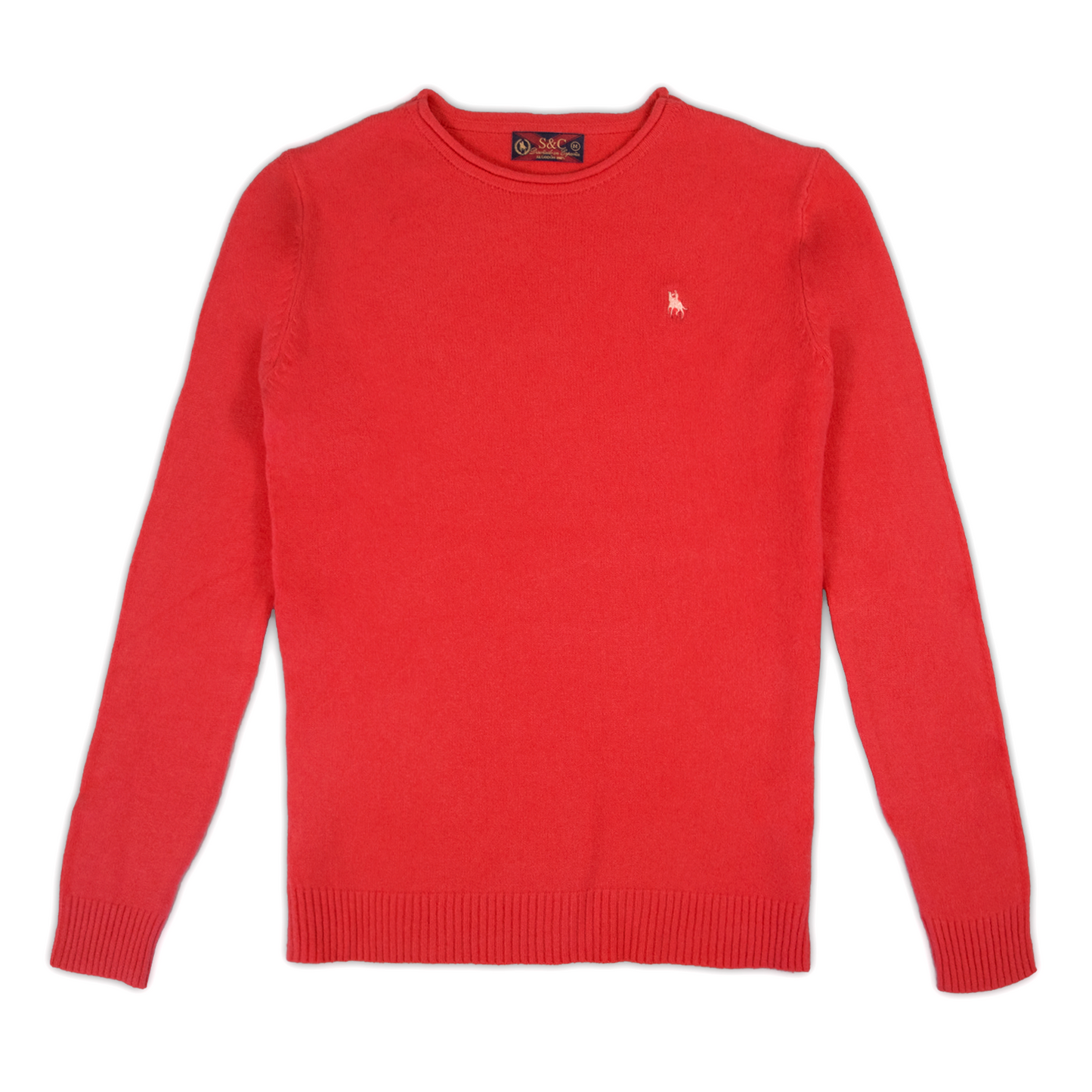 Jersey de Mujer Cuello Redondo Rojo