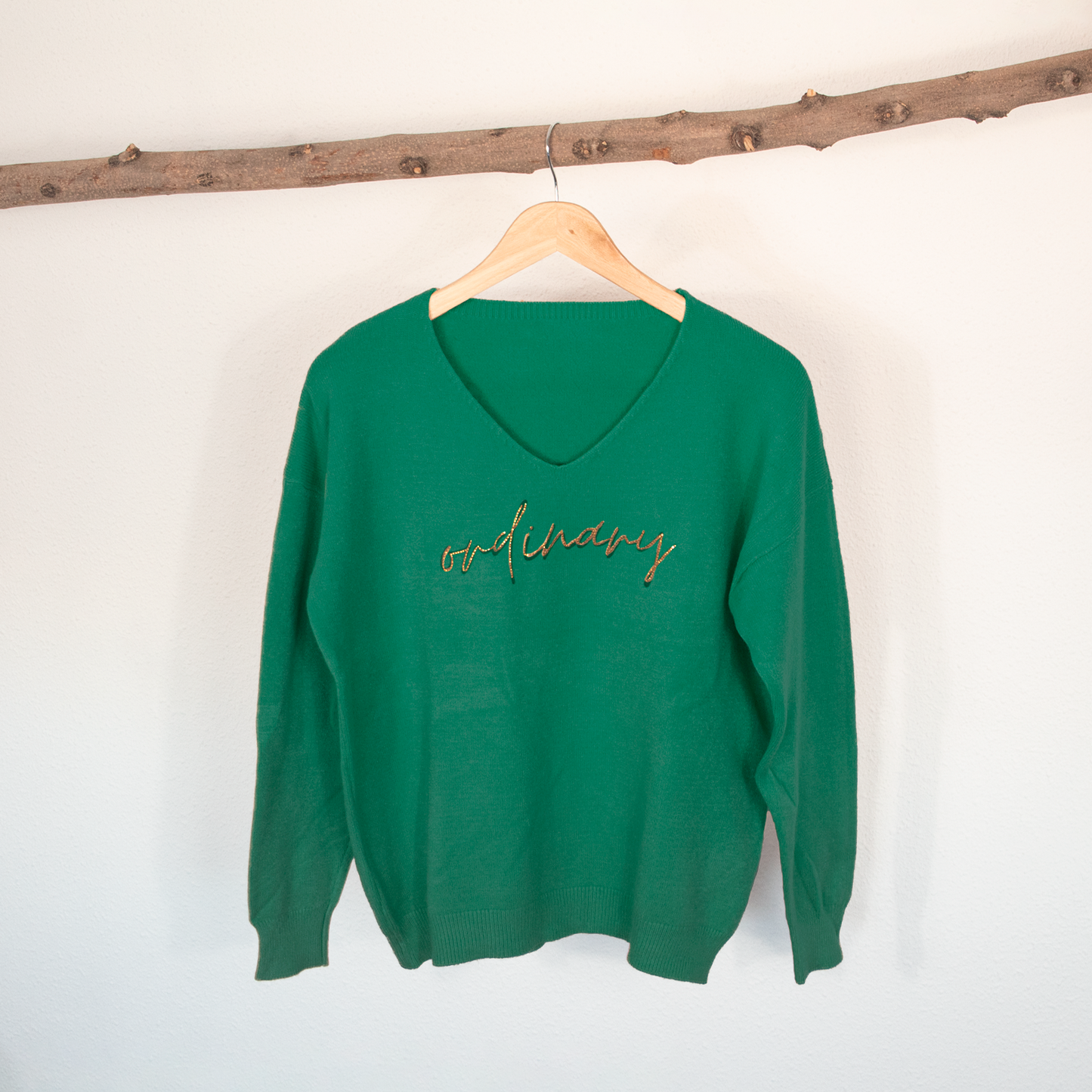 Conjunto Mujer Jersey Cuello Pico Oversize y Pantalón