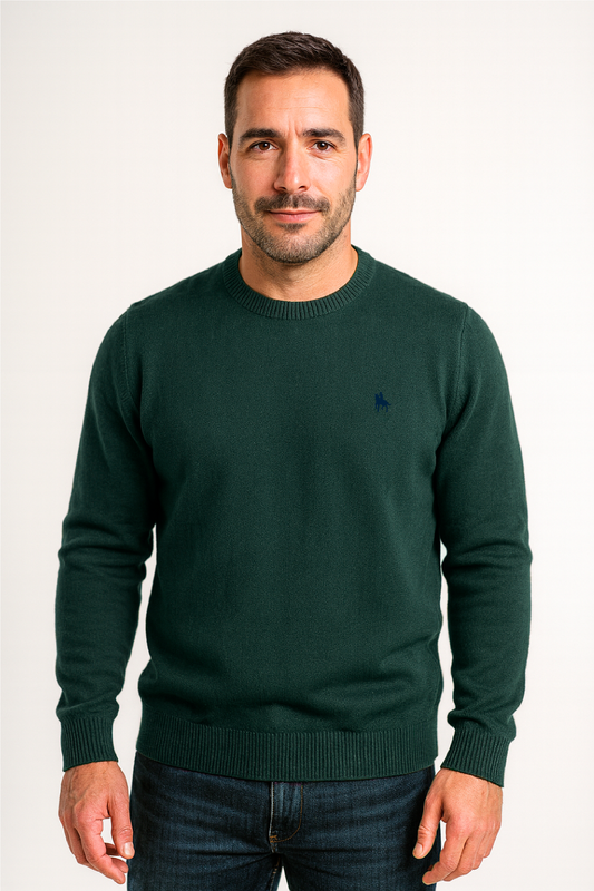 Jersey Hombre Punto Verde Mirabbo