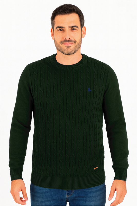 Jersey Rosso Trenzado Kaki