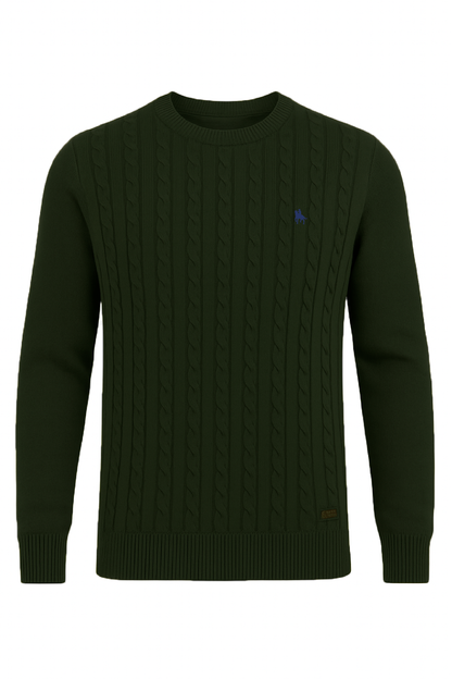 Jersey Rosso Trenzado Kaki