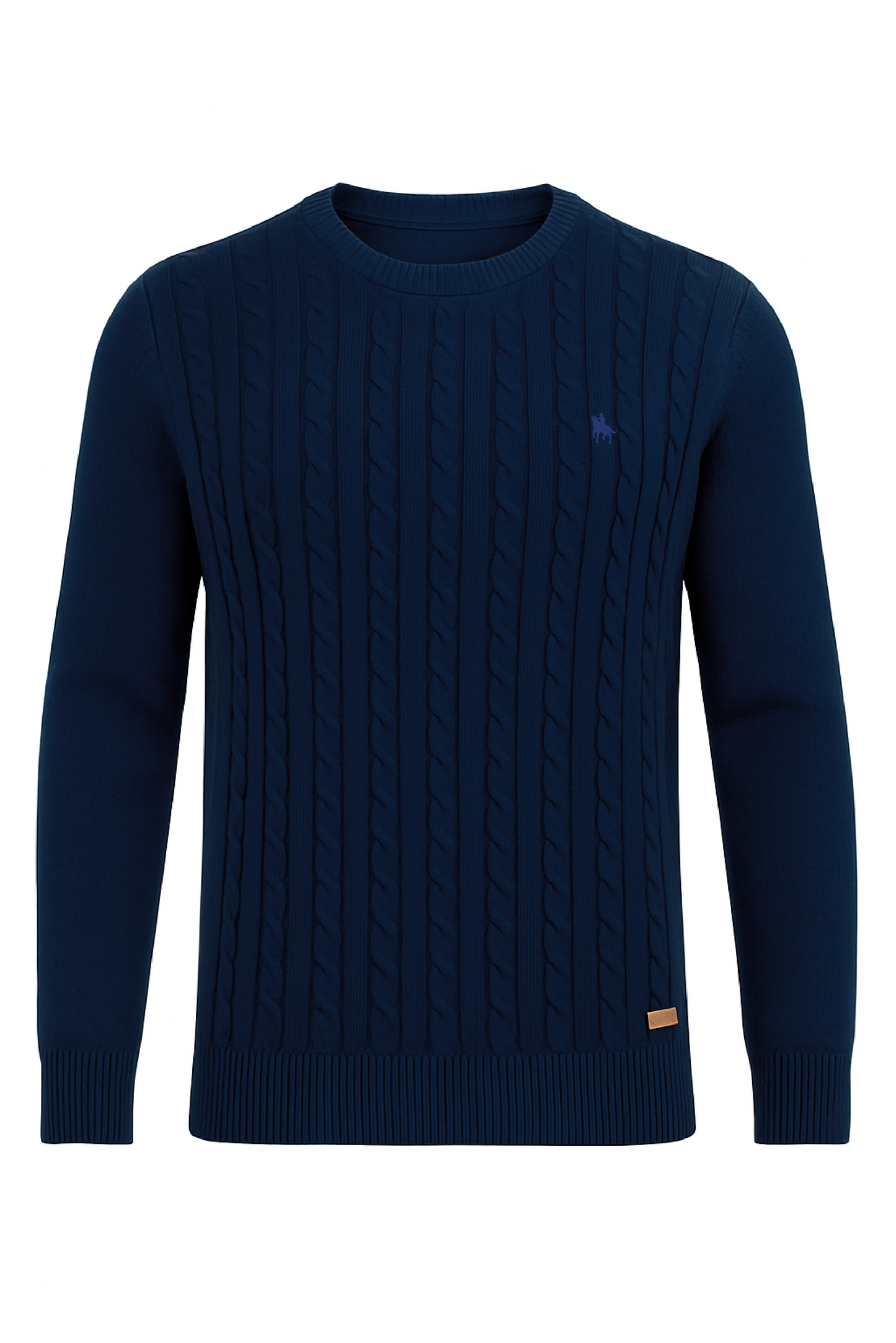 Jersey Rosso Trenzado Marino