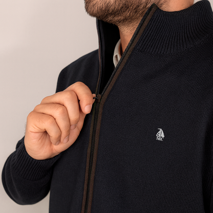 Chaqueta cerrojillo marino