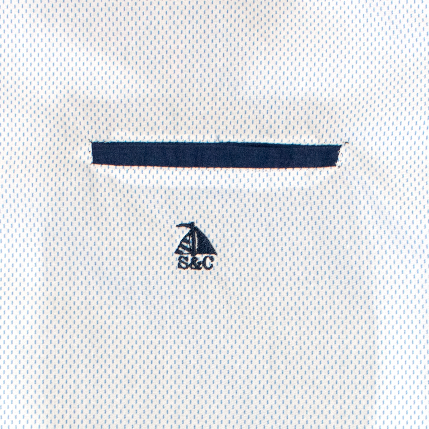Conjunto camisa puntos marino con bermuda marino