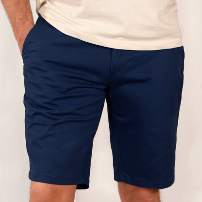 Conjunto camisa puntos marino con bermuda marino