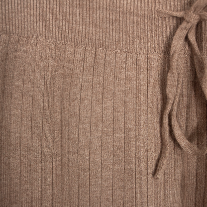 Pantalón Marrón de punto para Mujer