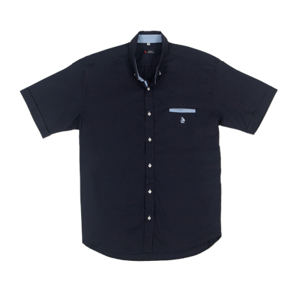 Conjunto camisa marino con bermuda celeste