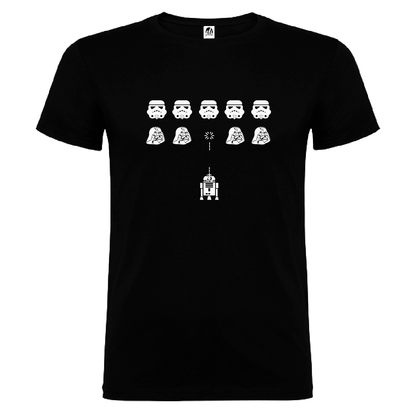 Camiseta Manga Corta Hombre Personalizada "Arcade Star Wars"