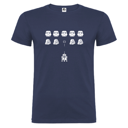 Camiseta Manga Corta Hombre Personalizada "Arcade Star Wars"