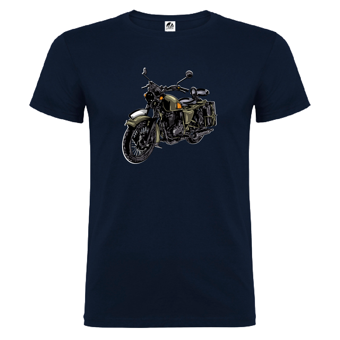 Camiseta Manga Corta Hombre Personalizada "Moto Vintage"