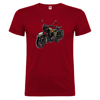 Camiseta Manga Corta Hombre Personalizada "Moto Vintage"