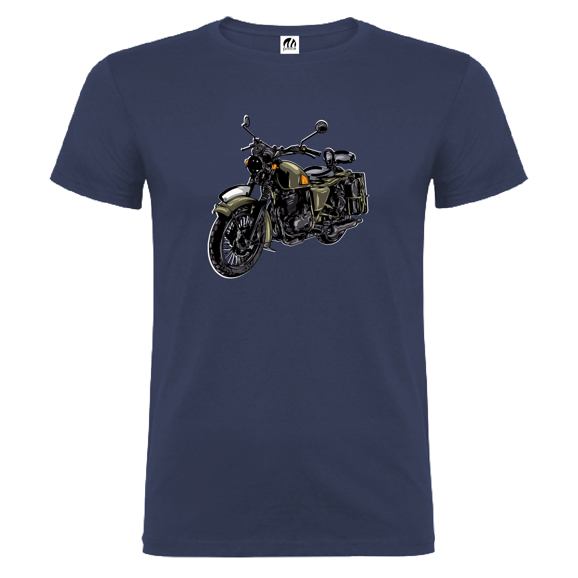 Camiseta Manga Corta Hombre Personalizada "Moto Vintage"