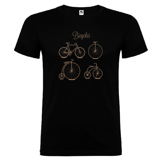 Camiseta Manga Corta Hombre Personalizada "Bicycles"