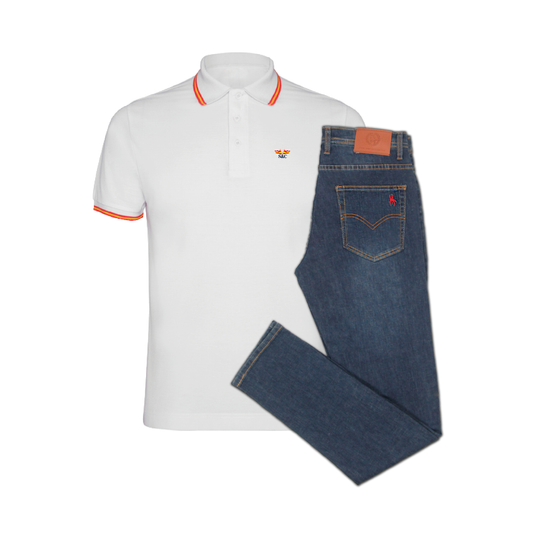 Conjunto Hombre Polo Nation y Vaquero Medio Ibiza