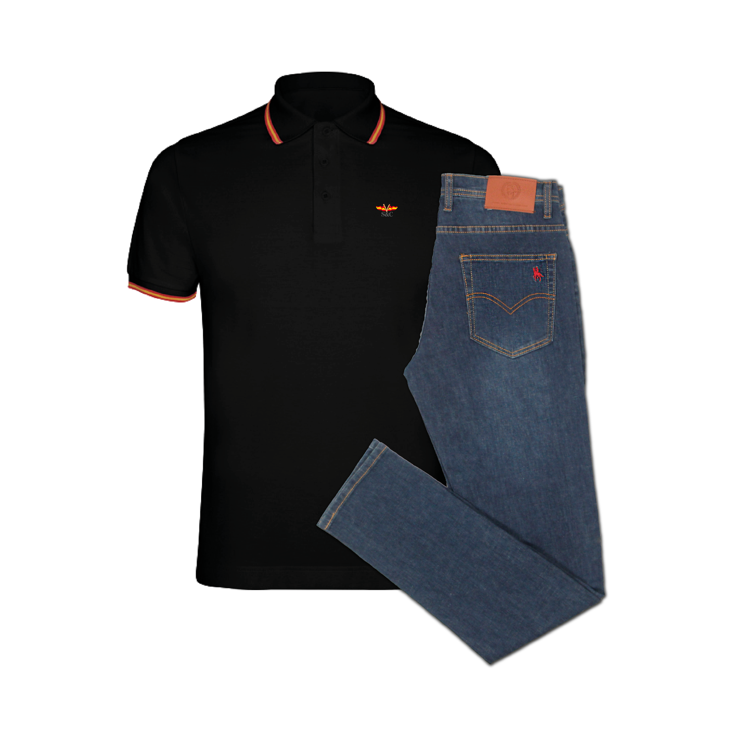 Conjunto Hombre Polo Nation y Vaquero Medio Ibiza
