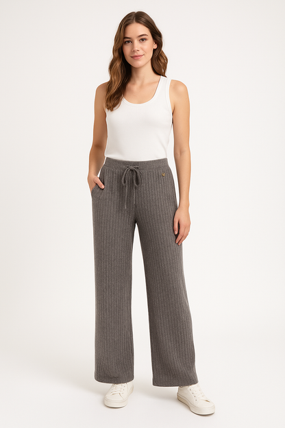 Pantalón Gris de punto para Mujer