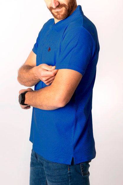 Polo manga corta Azul Royal