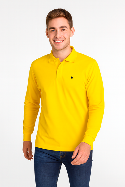 Polo manga larga Amarillo
