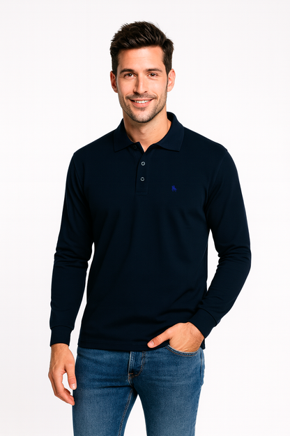 Polo manga larga Marino